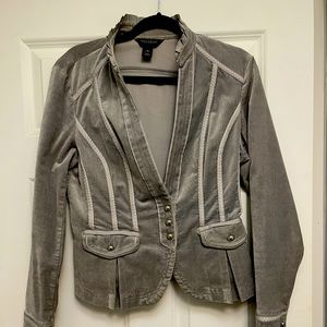 White House Black Market Size 12 Gray Jacket